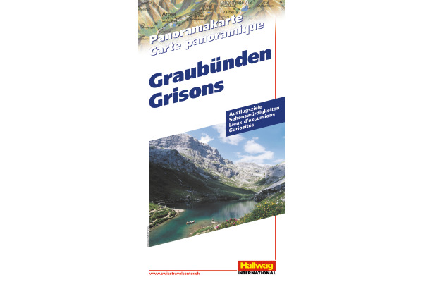 HALLWAG Panoramakarte 382830124 Graubünden