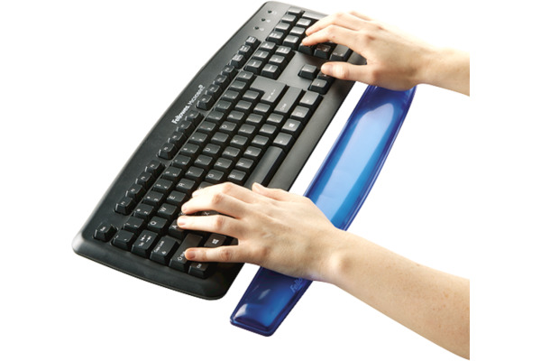 FELLOWES Handgelenkauflage Crystals 9113709 blau, für Tastatur, Gel