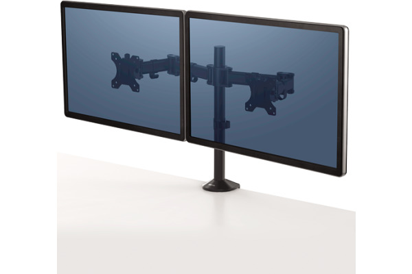 FELLOWES Reflex Doppel Monitorarm 8502601 schwarz