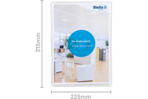 BIELLA Präsentationsmappe Pearl#5 A4 18640303U transp.Sichttasche 20 Blatt