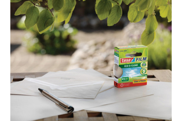 TESA Klebeband Eco & Clear 19mmx33m 570740000 8 Rollen