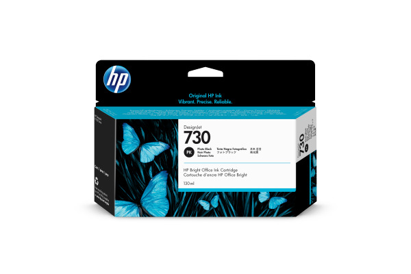 HP Tintenpatrone 730 photo black P2V67A DesignJet T1700 130ml