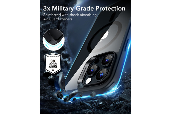 ESR Classic Hybrid Case MagSafe 1A76903 iPhone 16 Pro ClearBlack