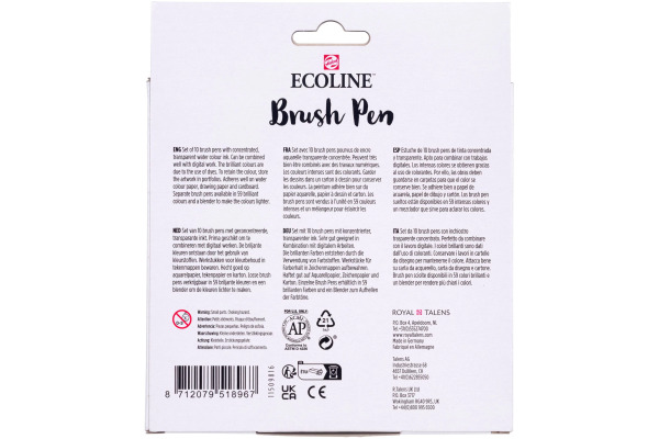 TALENS Ecoline Brush Pen Set 11509816 ass. Skin 10 Stück