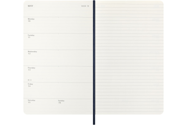 MOLESKINE Agenda Classic Large 2027 DSB2012WN 1W/1S saphir SC 13x21cm