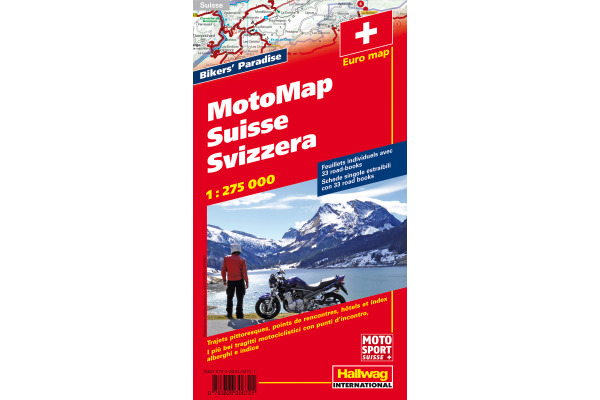 HALLWAG MotoMap 382830972 Schweiz 1:275'000