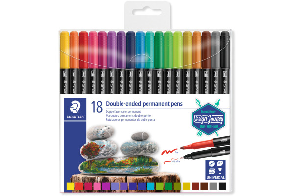 STAEDTLER Fasermaler 3187TB18 Design Journey, 18 Stück