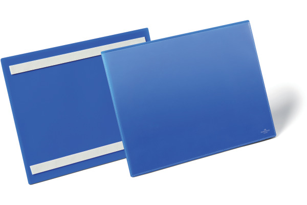 DURABLE Kennzeichnungstasche A4 179807 selbstklebend,quer,50 Stück