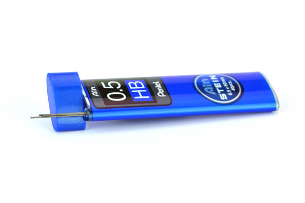 PENTEL Bleistiftmine AINSTEIN 0.5mm C275-HBO schwarz/40 Stück HB