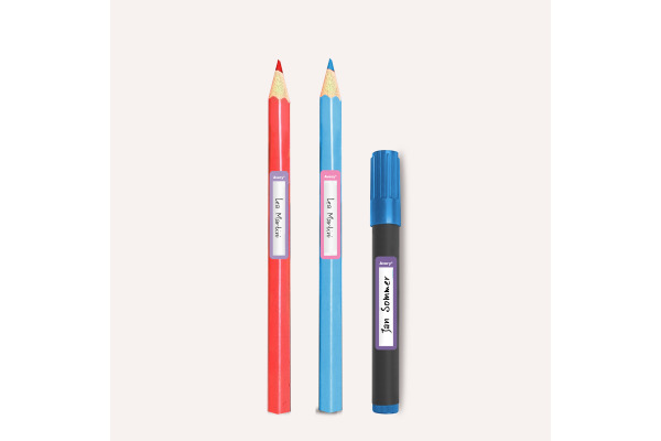 AVERY ZW. Stift-Etiketten 50x10mm RESMI30F rosa,lila 30 Stück