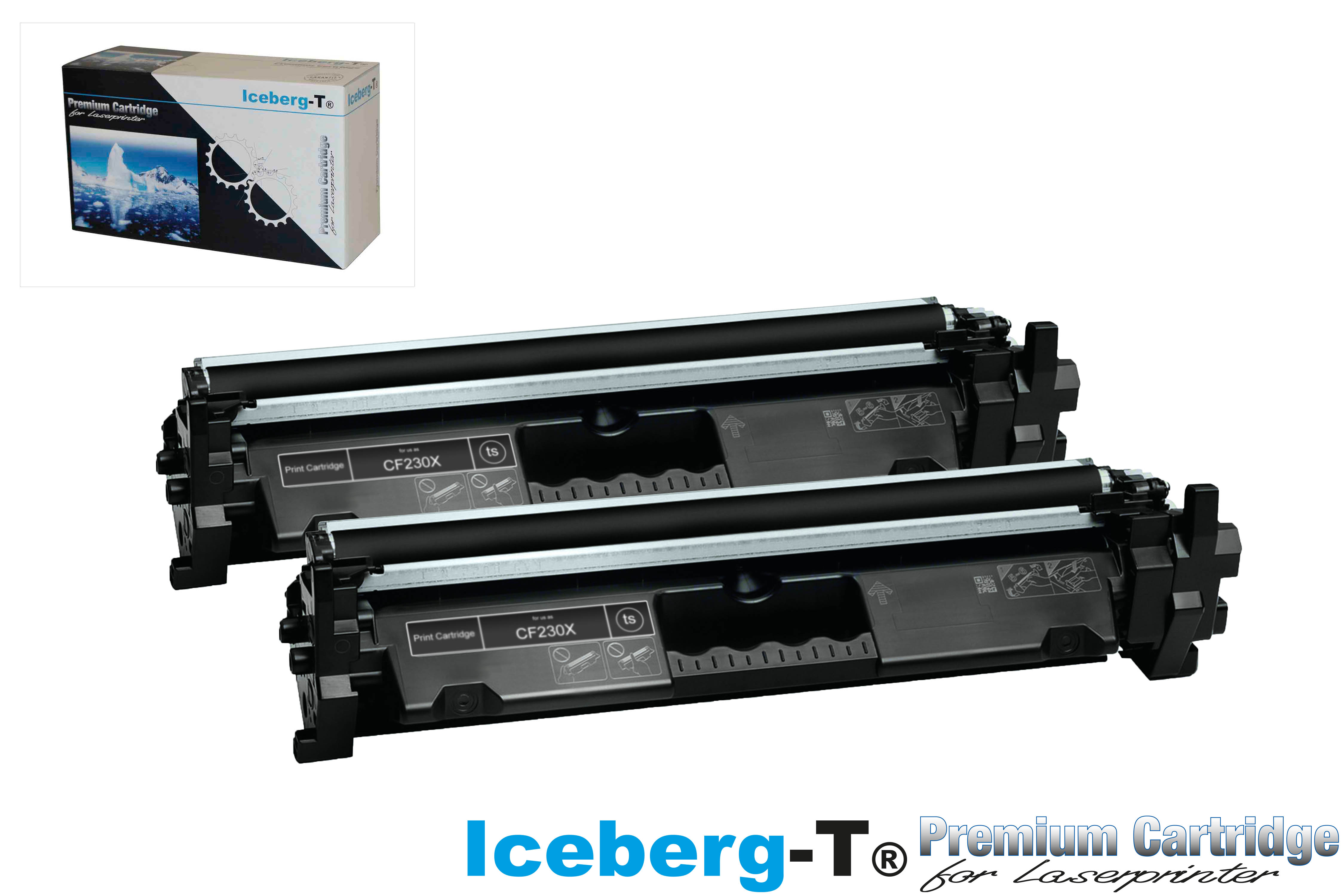 Iceberg-T Toner CF230X DuoPack 2 Stück à 3'500 Seiten, schwarz