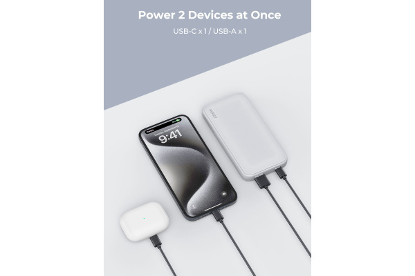 AUKEY Spark GO 10000mAh Plus Powerba PB-Y46P 20W Fast Charging, White