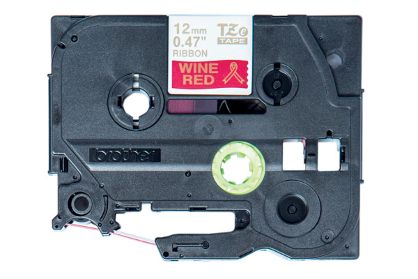 PTOUCH Textilbandkassette gold/rot TZe-RW34 PT-DV600VP 12 mm