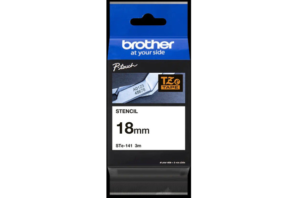PTOUCH Band, Schablone schwarz STE141 PT-3600 18 mm
