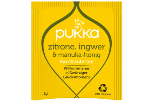 PUKKA Lemon, Ginger, Manuka-Honey 4091010 Bio Kräutertee 20 Beutel