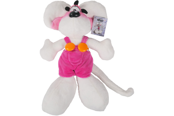 DIDDL Plüschtier Diddl 30cm 23467 in rosa Latzhose