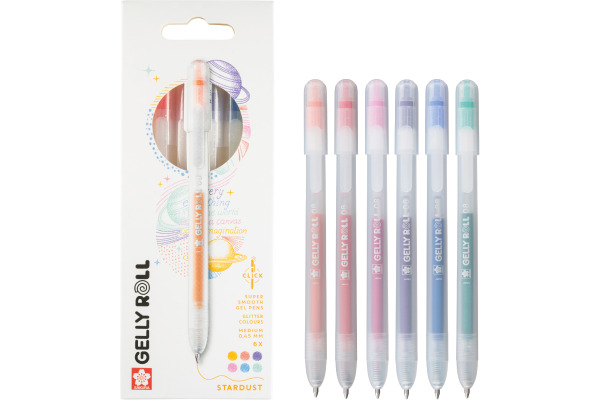 SAKURA Gelly Roll 0.8mm PXGBRASTA Stardust, ass. 6 Stück