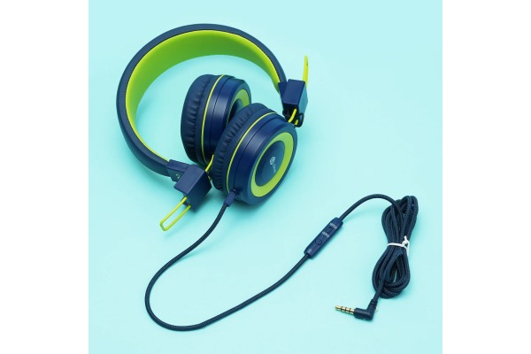 ICLEVER Wired Kids Headphones C01-1702N HS14, 3,5mm, Mic, blue/green