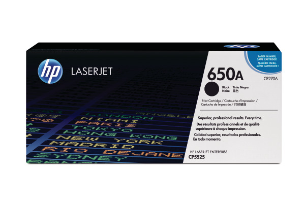 HP Toner-Modul 650A schwarz CE270A Color LJ CP5520 13'500 Seiten