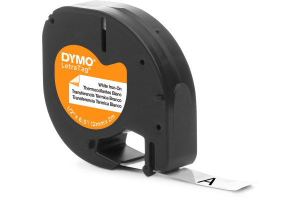 DYMO Schriftband LetraTag 12mmx2m S0718850 weiss, bügelbar
