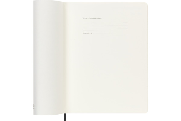MOLESKINE Wochen-Notizkalender 26/27 DSB18WN4Y 18M liniert SC schwarz 19x25cm