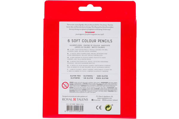 BRUYNZEEL Farbstiftset Kids dick 60119006 6 Farben