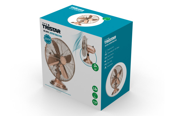 TRISTAR Tischventilator 30cm VE-5970 Kupfer