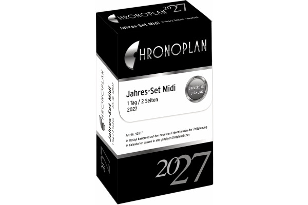 CHRONOPLA Jahres-Set Tagesplan 2027 50537Z.27 1T/1S Midi