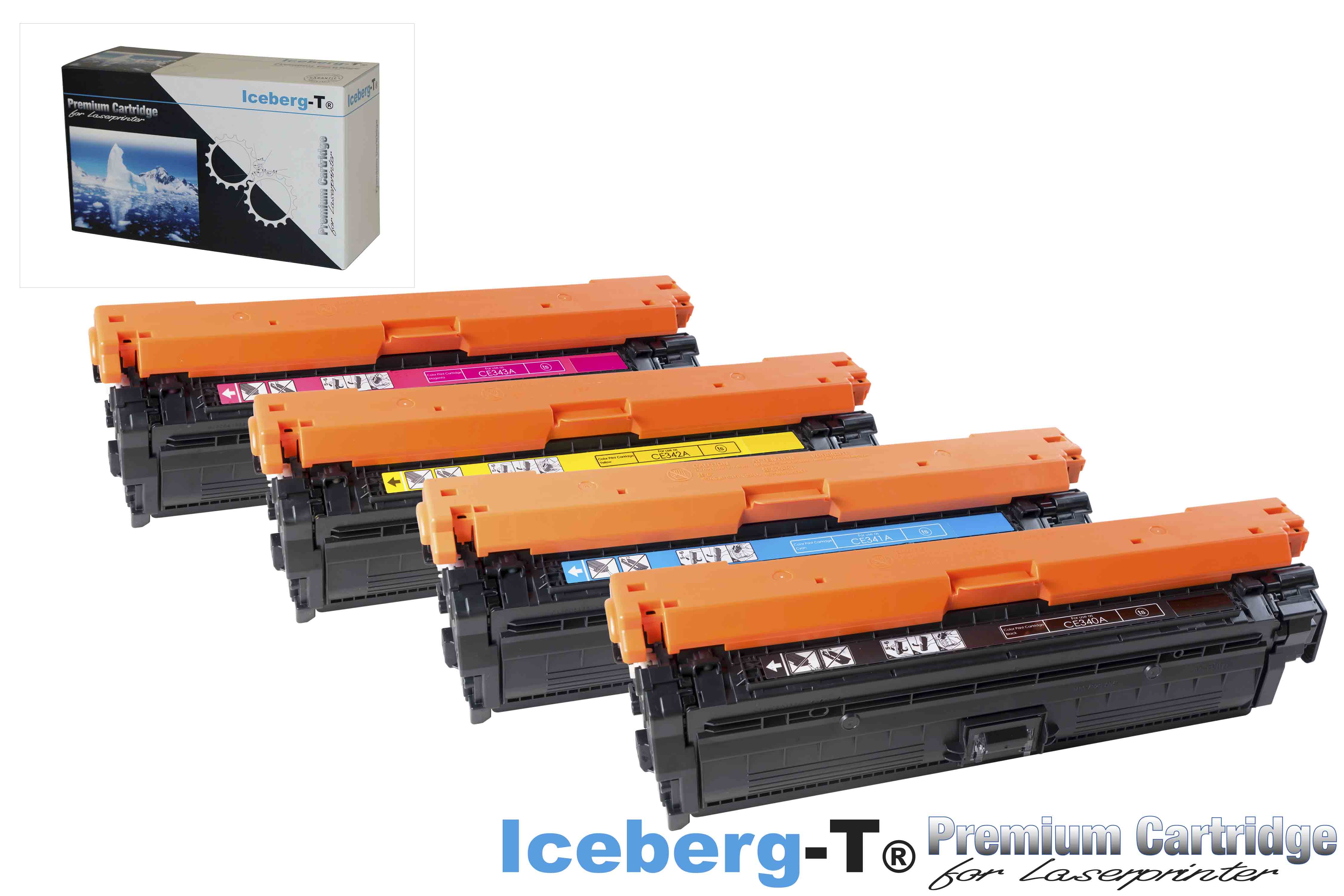 Iceberg-T Toner SET CE340A / 651A Set mit allen vier Farben