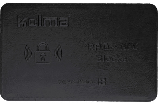 KOLMA Kreditkartenhülle RFID 09.149.06 schwarz 62x92mm