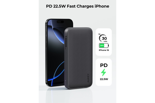 AUKEY Spark GO 10000mAh Plus Powerba PB-Y46P 20W Fast Charging, Grey