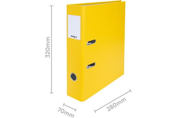 BIELLA Ordner Plasticolor 7cm 10740720U gelb A4