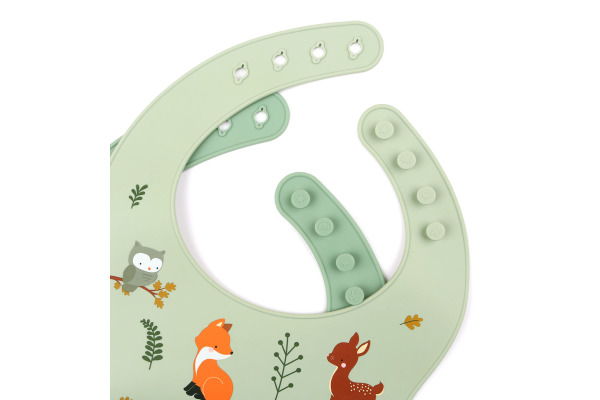 ALLC Silikonlätzchen SBFFMI04 Forest friends 2 Stück