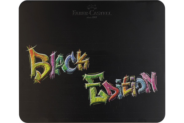 FABER CA. Farbstifte Black Edition 116490 Metalletui 100 Stück