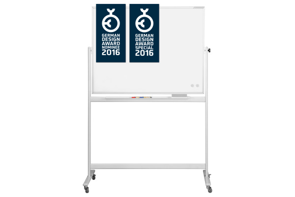 MAGNETOP. Design-Whiteboard CC 1241190 emailliert, mobil 2200x1200mm
