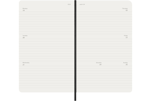 MOLESKINE Agenda Classic Large 2027 DSB12WH3Y 1W/2S schwarz SC 13x21cm
