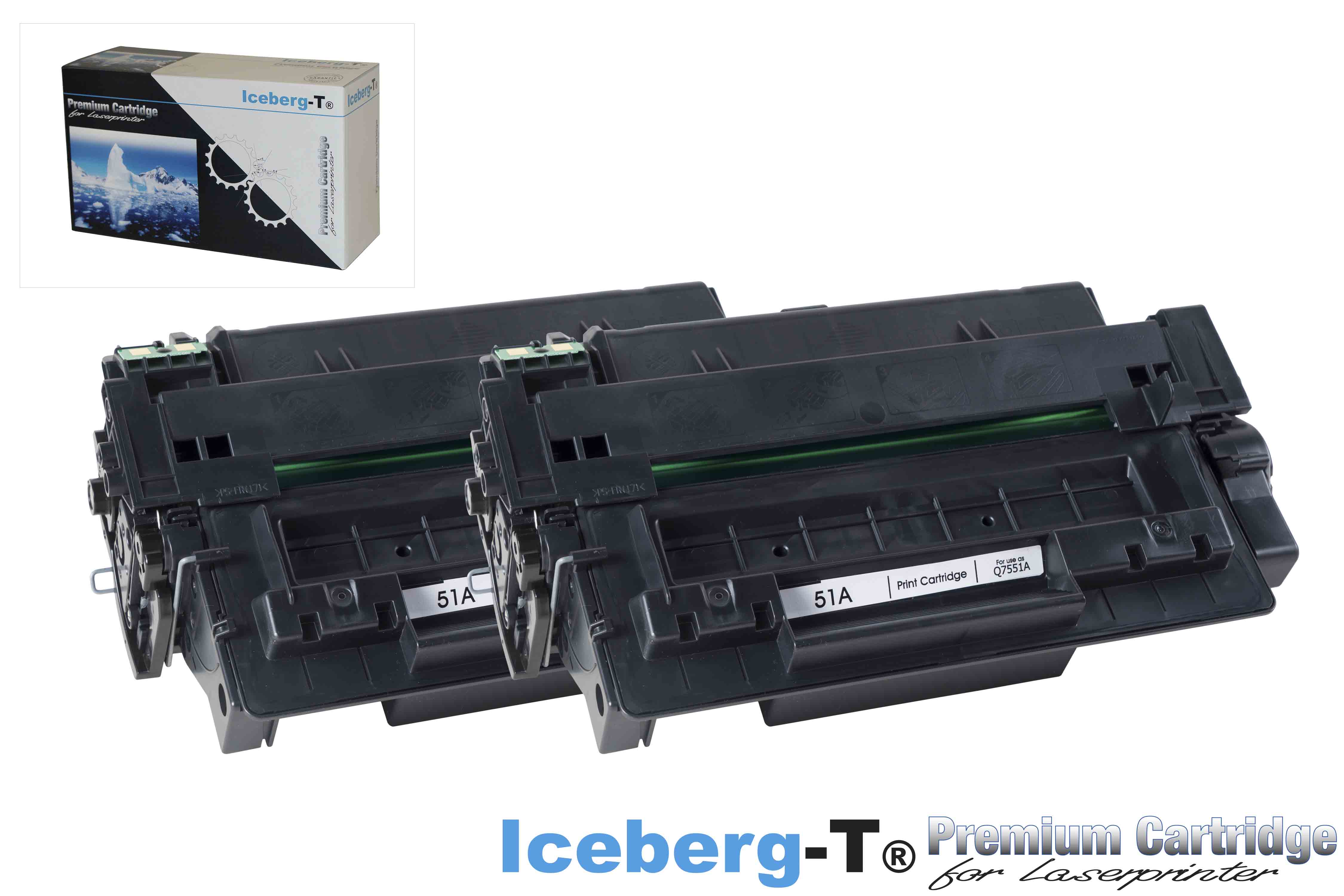 Iceberg-T Toner Q7551A DuoPack 2 Stück à 6'500 Seiten, schwarz