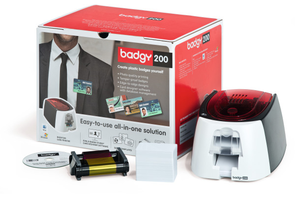EVOLIS Drucker Plastikkarten B22U0000R Badgy 200 Farbband, 100 Karten