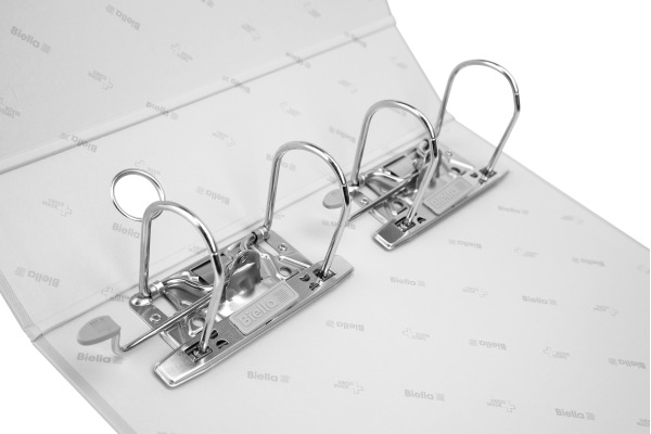 BIELLA Ordner 8cm 12042800U 2 Machaniken grau 2xA5