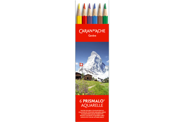 CARAN d'A Farbstifte Prismalo 3mm 999.306 assortiert 6 Stück