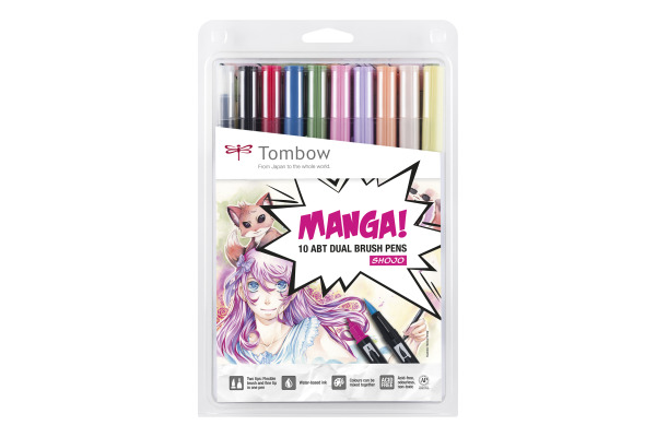 TOMBOW Manga-Set Shojo ABT10CMAN 10-tlg.