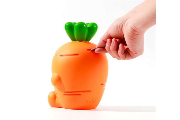 I-TOTAL Sparkasse 15x13x20cm XL2499C Carrie Carrot