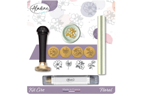 ALADINE Sigelwachs Set 71126 Blumig