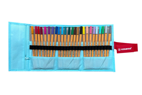 STABILO Rollerset point 88 0.4mm 8825-08-0 25 Farben ass. pastellblau