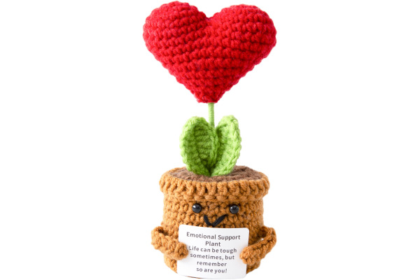 I AM CREA Positive Plant 14.5cm DS-232362 braun