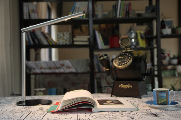 CEP Tischleuchte CEP PRO CLED0100G silber, dimmbar 4.9W