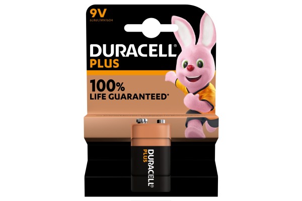DURACELL Batterie Plus Power MN1604 6LR61, 9V