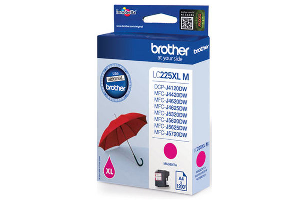 BROTHER Tintenpatrone magenta LC-225XLM MFC-J5620DW 1200 Seiten