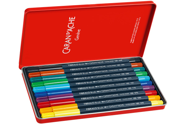 CARAN D'A Classic Fibralo Brush 0.5-5mm 186.310 10 Farben ass.