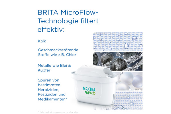 BRITA Tischwasserfilter Marella XL 1051447 blau MAXTRA PRO 2-3.5lt